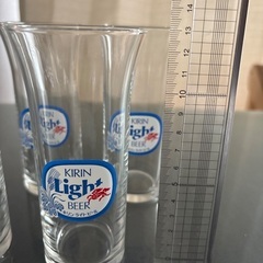 【未使用】キリン ライトビール ノベルティグラス 6個セットの画像