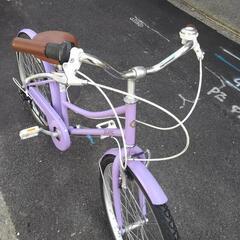中古子供自転車３７２８　前後タイヤ新品！　２４インチ　６段ギヤ　ワイヤー錠　＊ライトは付属していません　　＊前かごは取り付けることができません 　　身長１３８㎝前後の画像