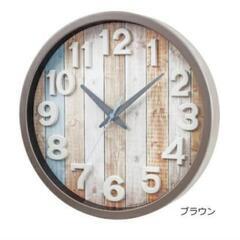 ☆新品未使用☆ 電波 壁掛け時計 ※remlex ウォール クロック 時計 リビング 木目 北欧 南欧　〜配達可能〜  ⑧の画像