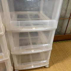 No.38 収納ケース　3段　２点合わせての画像
