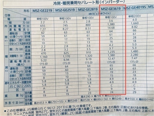 まだあります　値引き交渉はしません　2020年度製の三菱エアコン霧ヶ峰　主に14畳　200V　8月31日21時〜引き取り限定　