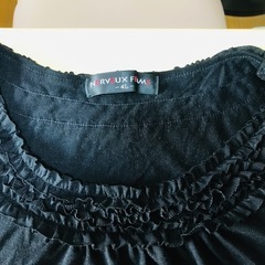 襟や袖の可愛いTシャツ4Lの画像