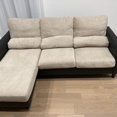 3人掛けソファ　足置き付き　早めのお取引優先の画像