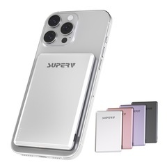 モバイルバッテリー 5000mAh MagSafe ワイヤレス充電対応 厚さ9mm
の画像