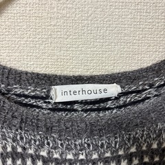 interhouse vintage パール装飾　ニットの画像