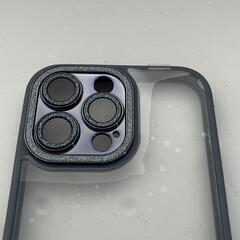 iPhone 14 proMax専用ケース★ブルー　キラキラ　スマホケースの画像