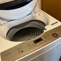 9月限定　【2021年製】SHARP 6キロ　洗濯機の画像