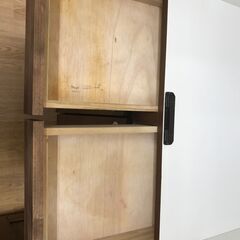 ★ジモティー割あり★KJ11451  食器棚 ブラウン H181×W70×D46 クリーニング済みの画像