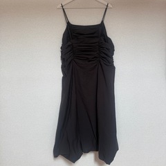 【完売サイズ】Ｈ＆Ｍ　バブルヘムキャミワンピース ギャザー リボン バルーンの画像