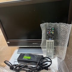 SONY BRAVIA 液晶テレビ 20インチ本体(リモコン、電源付き)の画像