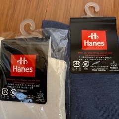 Hanes福助ソックス4足組新品の画像