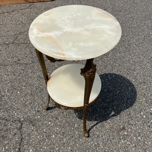アンティーク家具 大理石 2段 サイドテーブル アンティーク家具 大理石 2段 サイドテーブル アンティーク家具 大理石