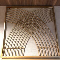 25K363 ジ4 Ashley アシュレイ Dalkins Wall Decor ウォールデコ ウォールアート メタル製 2点セット 中古の画像