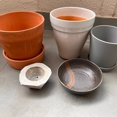 植木鉢プランターまとめ売り 観葉植物 花の画像