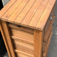 木製棚　引出収納ボックス　の画像