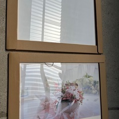 フジカラー　アルミ　額縁 2つでの画像