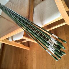 サポート支柱 すくすく竹 イボ付き 直径8mm x 1800mm 10本 園芸用支柱 野菜 園芸用品 家庭菜園 ほぼ新品の画像