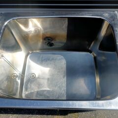 △ 浴槽 風呂 バスタブ ステンレス製 貯水 農業用 メーカ等の情報の判読不可 現状渡しの画像