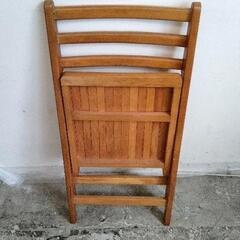 0829-186 木製折りたたみ椅子 チェアの画像