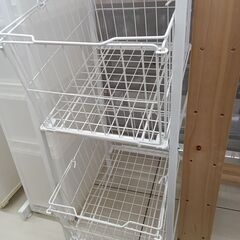 ★リユースのサカイ日立店★HJ7571  ワゴン ホワイト H160×D46×W34 クリーニング済み の画像