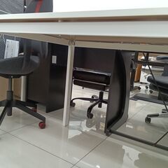 ★リユースのサカイ日立店★HJ7574 IKEA デスク シルバー H74×D75×W125 クリーニング済み の画像