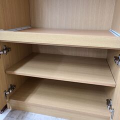 J1403【リユースのサカイ柏店】食器棚　ナチュラル　クリーニング済みの画像