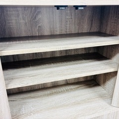食器棚 キッチン収納 キャビネットオークの画像