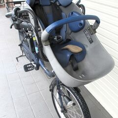 中古自転車 Panasonic 電動アシスト自転車 Gyutto BE-ELFD03V 子供乗せ自転車 内装3段変速 大容量バッテリー16Ah バッテリー長押し5点点灯 幼児2人同乗可能 通勤 通学 近所のお出掛けなどにの画像