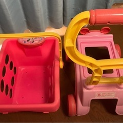ミニーマウス　お買い物カートの画像