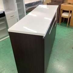 家具ならトレファク吉川店！！   ニトリ　レンジボード　ダークブラウンの画像