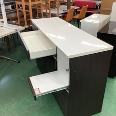 家具ならトレファク吉川店！！   ニトリ　レンジボード　ダークブラウンの画像