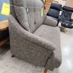 J1405【リユースのサカイ柏店】NOCE　ノーチェ　ハイバック3人掛けソファ　グレー　クリーニング済み　の画像