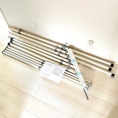 つっぱりハンガーラック　ダブル横柱4本 NL-TPW の画像