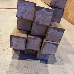 格子に使用していた木材セットの画像