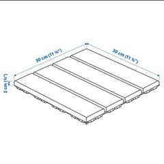 IKEA ルッネンRUNNEN ベージュ フロアタイル 20枚の画像