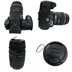 186000 ジャンク品 SONY ソニー デジタル一眼レフ α55 SLT-A55V  SONYレンズ　SIGMAレンズ　まとめ売り [250128HM130066]の画像