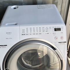 超美品2025年製ドラム式洗濯乾燥機(山田電気 RORO YWM-YV90N)の画像