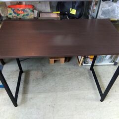 ニトリ デスク ザッキー 幅95cm ダークブラウン PCデスク パソコンデスク 机 フリーデスク 家具 札幌市 中央区 南12条の画像