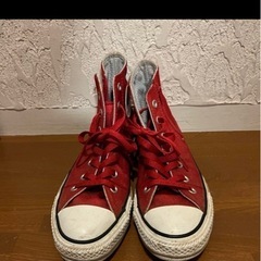 コンバース赤　24.5センチの画像