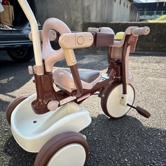 【引取限定・香川県】iimo 三輪車 コンフォートブラウン 美品　折りたたみ式の画像