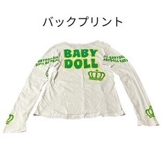 ベビードール S バックプリント 長袖シャツ トップス カジュアルの画像