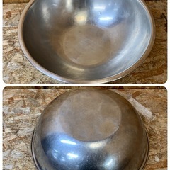 a(7441) ステンレス 調理用 ボウル 直径42cm 3個セット 深さ14.5cm ボール 飲食店 製菓用器具 調理用品の画像