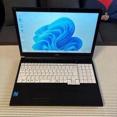富士通LIFEBOOKA577/S第7世代i5＋SSD256GBカスタム仕様オフィス付き/無線マウスプレゼントの画像