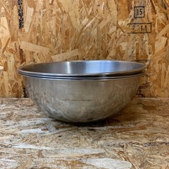 a(7440) ステンレス 調理用 ボウル 直径41.5cm 3個セット 深さ15.5cm ボール 飲食店 製菓用器具 調理用品の画像