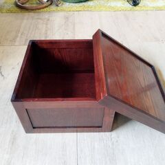 木の箱 シンプル 小物入れ 収納箱 和風　/UJ-1235 2Fの画像