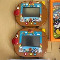【美品】アンパンマン　すくすく知育パッド　ことばずかんスーパーDX 3点セットの画像