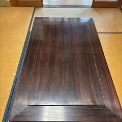 黒檀　高級　座敷テーブルの画像