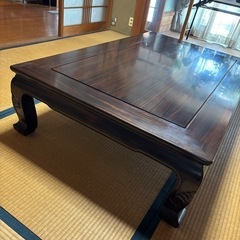 黒檀　高級　座敷テーブルの画像