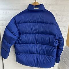 90S ヴィンテージ 古着 ポロスポーツ ダウンジャケット ブルー Mサイズ POLO SPORTS ラルフローレン 現状品 札幌市 白石店 の画像