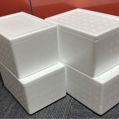 60サイズ　発泡スチロール箱　蓋付き　4個の画像